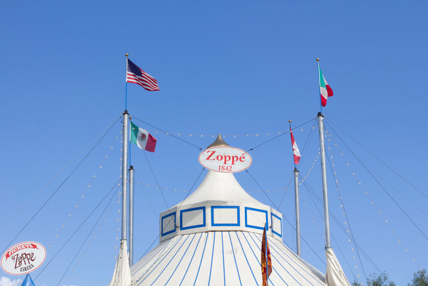 The Zoppé Circus Big Top Veneto is named in honor of the Italian town the family-run circus hails from.
